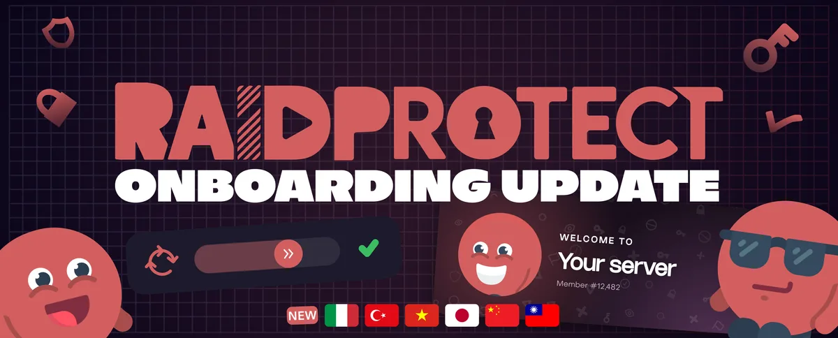 RaidProtect Onboarding Update (3.5.0) blog post social card