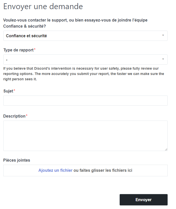 Screenshot Discord-Meldung