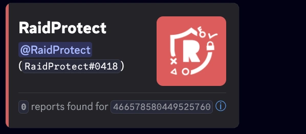 Captura de ecrã das Sanções do Discord não encontradas