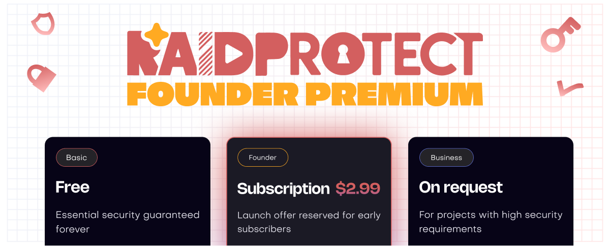 RaidProtect Premium Launch blog post social card